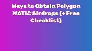 Polygon MATIC AIRDROP CLAIM verification Tutorial