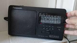 Panasonic RF-3500 /GX-500 Radio and 21 - 16 m. Manual Scan Test 2