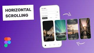Horizontal scrolling in Figma | Figma Tutorial