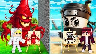 Tô Gà Thử Thách 24H Vẽ Quái Vật Brainrot Trong Minecraft!