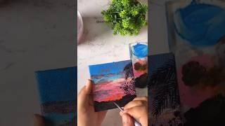 Sunset painting idea#shorts #painting #easy #art #ashortaday #acrylic #tutorial #drawing #beginner