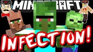 Minecraft ZOMBIES INFECT VILLAGERS !! 1.4