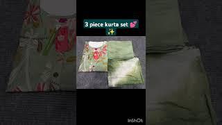 3 piece kurta set  reasonable prices #drescolection#chavalirevathi
