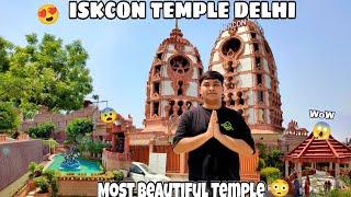 Iskcon temple delhi 2023  | famous temple in delhi | most beautiful temple | iskcon temple vlog 