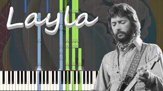 Eric Clapton - Layla Piano Outro Tutorial *FREE SHEET MUSIC IN DESC.* As Played in Orginal