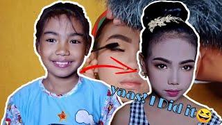 PINAGPRAKTISAN KO ANG MUKHA NIYA! (simple makeup look) | Fhido G.