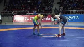 1/16 final FS - 55 kg: Nurdaulet Bazarbayev (KAZ) - Davit Oqropiridze (GEO)