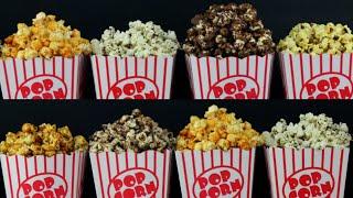 8 ways flavored popcorn/ 8 delicious and easy recipes/homemade popcorn