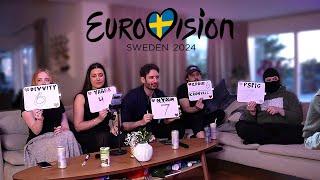 Yabbe watches Eurovision 2024 w/ PSP1G, NymN, Divvity, EddieHD_ & Kronvall (with timestamps)