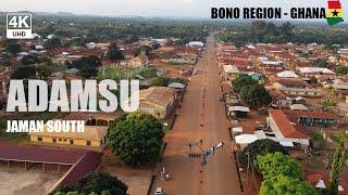 Adamsu Jaman Aerial view in the Bono Region of Ghana 4K