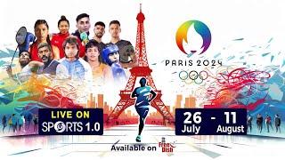 Paris 2024 Summer Olympics: July 26 - August 11 | Watch LIVE on DD Sports (DD Free Dish) #Paris2024