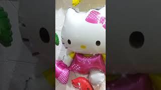 hunting balon balon mainan balon karakter hello Kitty jajanan lolipop es krim yupi mobil truk robot