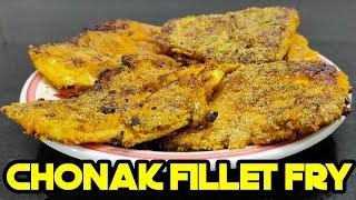 Chonak Fish Fillet Tawa Fry | Pan Fried Barramundi Fillet Recipe | Sea Bass Fillet Recipe