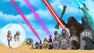 Evolution of GODZILLA vs KONG: Monsters Ranked From Weakest To Strongest? FUNNY | Godzilla Cartoons