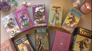 My Rider Waite Tarot Collection & Spin-offs of the RW Tarot. Some original and fun decks.