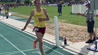 Star Valley’s Peter Visser wins the 3200 in state-record time