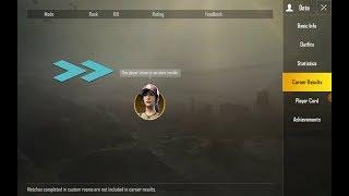 Hide/Disable your career results, Outfits and RP Rank in BGMI/PUBG Mobile