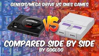 Sega Genesis Vs SNES Games Compared Side By Side || Part 1