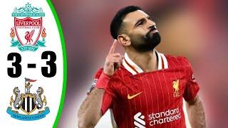 Mohamed Salah Hat-trick In 5 Min Liverpool vs Newcastle 3-2 All Goals & Highlights - 2024