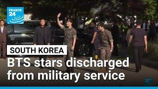 South Korean K-pop stars of BTS discharged from military service • FRANCE 24 English