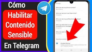 Cómo habilitar contenido sensible en Telegram-Android/ios | arreglar el telegram no se puede mostrar