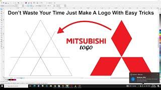 How to Make Mitsubishi logo Design in Corel draw / Coreldraw Tutorial / CorelwaliSarkar