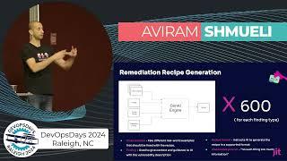 Aviram Shmueli DevOpsDays Raleigh 2024