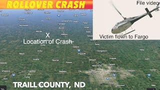 Injury Rollover Crash In Traill County, North Dakota