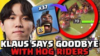 Klaus LAST EVER TH16 Clan War 37 Hog Rider SMASH is HILARIOUS (Clash of Clans)