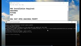 how to install opencv-python in windows/install opencv using pip