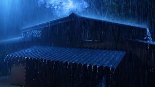 Heavy Stormy Night with Torrential Rainstorm & Very Huge Thunder  Thunderstorm Sounds for Sleeping