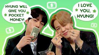 jin’s love language is giving bts pocket money 