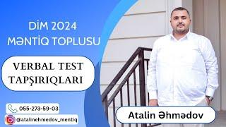 Verbal test tapşırıqları-MƏNTİQDƏN bütün Qəbul sualları (Analogiya,Anaqram,Mətn təhlili- DİM 2024)