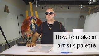 How to make an artist’s palette | art tricks -  DJ Freezy J -  Milan Art Institute