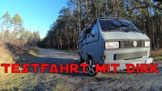 VW T3/ T25 , Audi V6 Mittelmotor, Schaltsaugrohr 2.8l AAH, Testfahrt mit Dirk, LOW BUDGET SPORBITZ