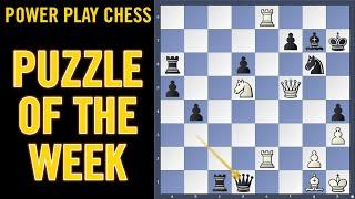 Chess puzzle of the week - White to play | Kozlov vs Shuvalov, Title Tuesday blitz 2024