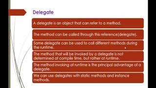 C# Beginner to advanced - Lesson 29 - Delegates