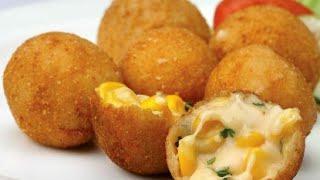 Corn Cheese Balls | Crispy Cheese Balls, Easy Starter Recipe | how to make veg cheese balls | Cheese