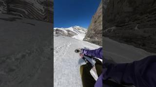 Dream ski line #skiing #backcountry #pov #gopro