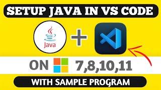 How To Setup Java In VS CODE | How To  Run Java Program In VS Code