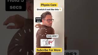 This stretch helps upper back pain, bringing relief to this area.#stretch #backpain #shorts #viral
