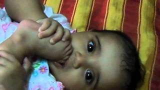 baraah baby sucking toes