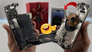 Gifts iPhone 14...! Restore Apple iPhone 11 Pro Max Cracked into iPhone 14 Pro Max !