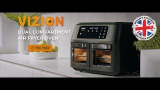 Vortx 11 Litre Dual Cavity Air Fryer with Vizion Windows and Smart Finish