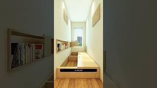 Let's design a coffin room for a family of three!  #designinspiration #smallspacedesign