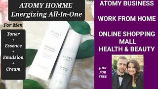 Atomy Homme Energizing All In One Formula For Men. Men Skin Care. Work From Home Global Business.