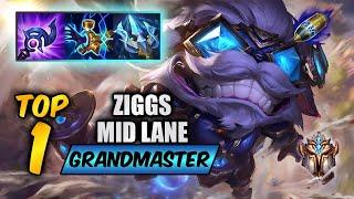 Wild Rift Ziggs top 1 - S15 rank game + build