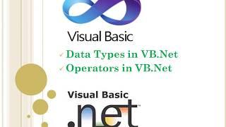 Data Type, Default Values and Operators, VB.Net programming