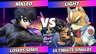 LMM Miami 2024 LOSERS SEMIS - MkLeo (Joker) Vs. Light (Fox) Smash Ultimate - SSBU