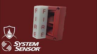 System Sensor MASS24LO Strobe Sounder Fire Alarm Test